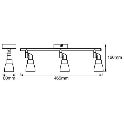 Ledvance - LED-kohdevalaisin SPOT 3xG9/2W/230V