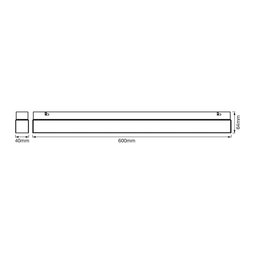 Ledvance - LED-kylpyhuoneen peilivalaisin SQUARE LED / 14W / 230V IP44 3000 / 4000K CRI 90 Ra