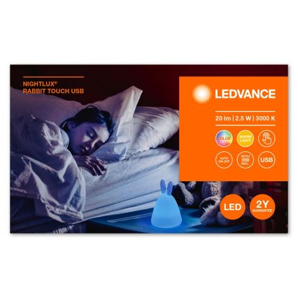Ledvance - LED lasten kosketusyölamppua TOUCH LED/2,5W/5V