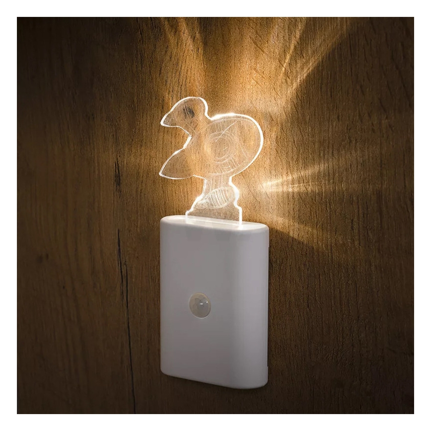 Ledvance - LED Lasten suuntaus kevyt anturilla NIGHTLUX LED/0,2W/4,5V 3000K