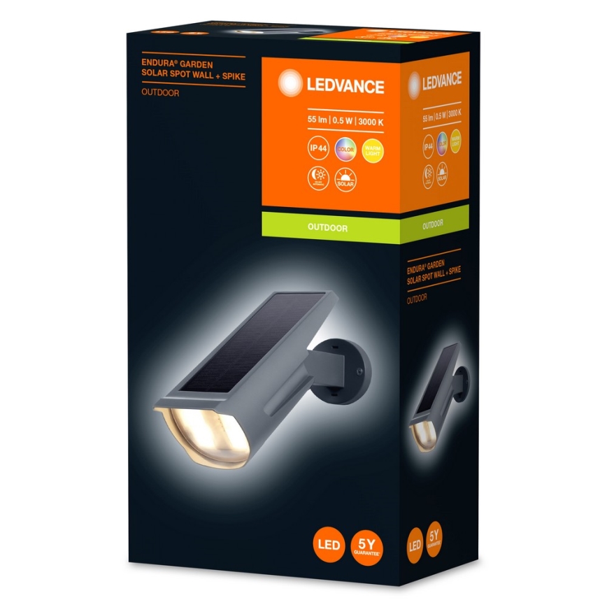 Ledvance - LED RGB aurinkokennovalo anturilla ENDURA LED/0,5W/3,6V IP44