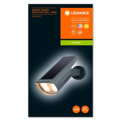Ledvance - LED RGB aurinkokennovalo anturilla ENDURA LED/0,5W/3,6V IP44