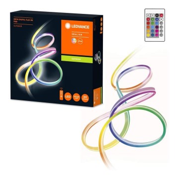 Ledvance - LED RGB himmennettävä nauha ulos FLEX 3m LED / 15W / 230V IP44 + kaukosäädin