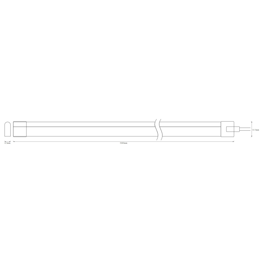 Ledvance - LED RGB himmennettävä ulkolista FLEX 5m LED / 23W / 230V IP44 + RC