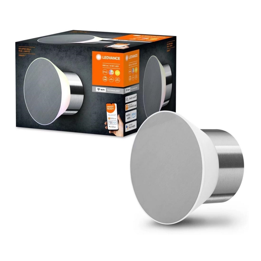 Ledvance- LED RGB Himmennettävä ulkovalo SMART+ ECLIPSE LED/10W/230V IP44 Wi-Fi