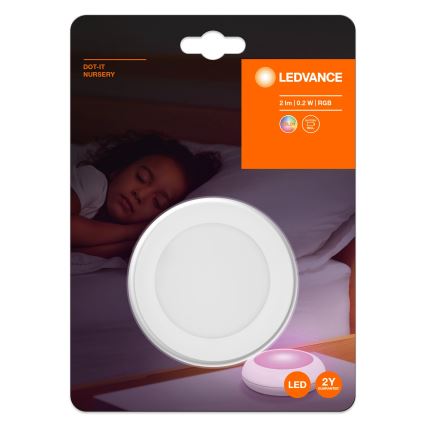 Ledvance - LED RGB Kosketus suuntavalo DOT-IT LED/0,2W/4,5V