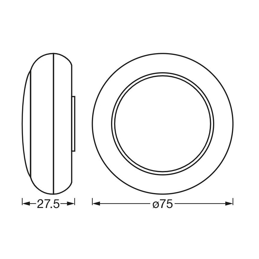 Ledvance - LED RGB Kosketus suuntavalo DOT-IT LED/0,2W/4,5V