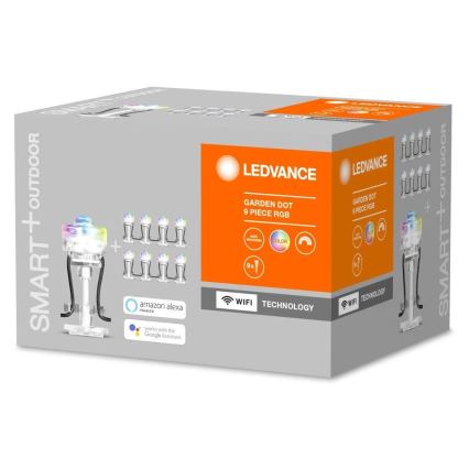 Ledvance - LED RGB Outdoor -laajennussarja SMART + DOT 9xLED / 2,5W / 230V IP65 Wi-Fi