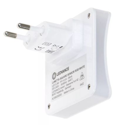 Ledvance-LED RGB suuntavalo pistorasiaan anturilla LUNETTA LED/0,3W/230V