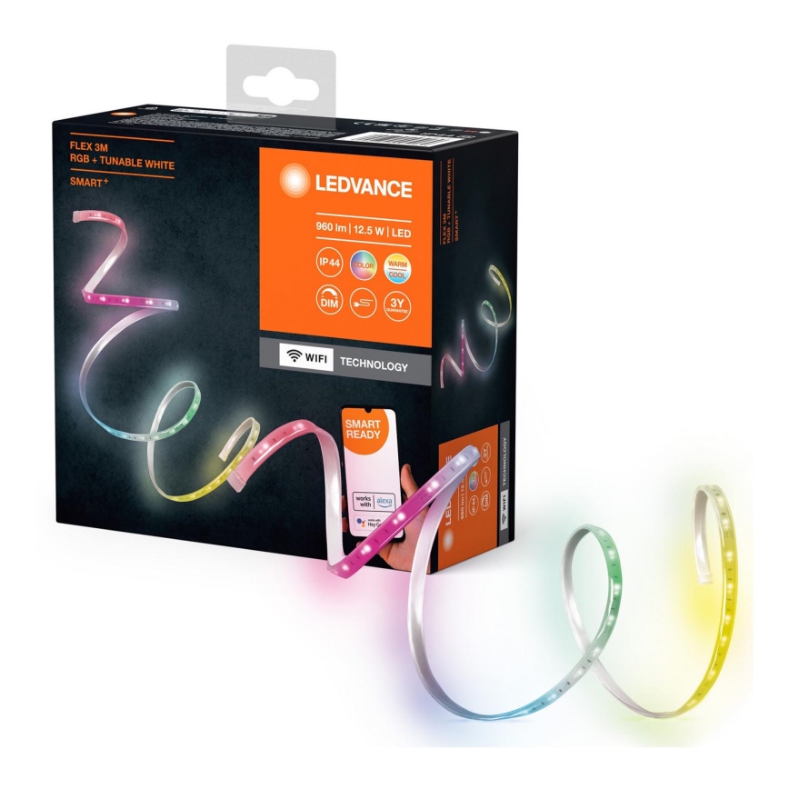 Ledvance - LED RGB+TW Himmennettävä ulko nauha FLEX 3m LED/12,5W/230V 2700-6500K IP44 Wi-Fi