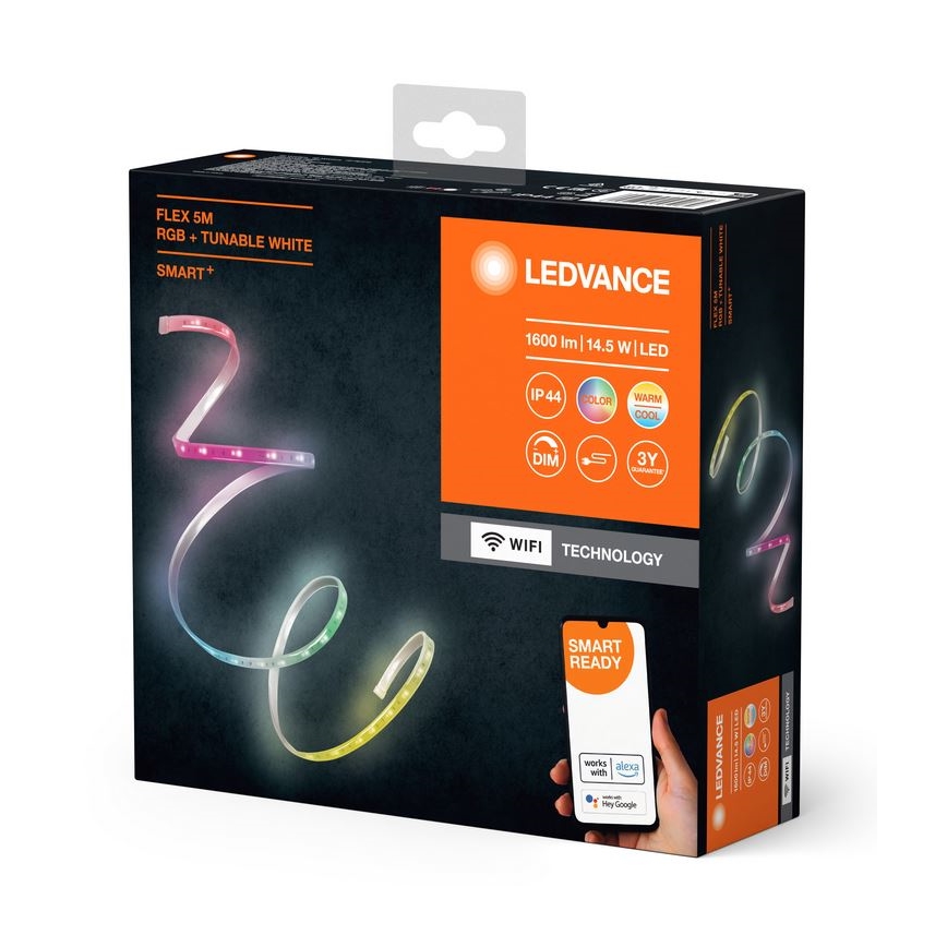 Ledvance - LED RGB+TW Himmennettävä ulko nauha FLEX 5m LED/14,5W/230V 2700-6500K IP44 Wi-Fi