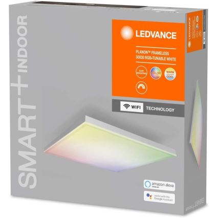 Ledvance - LED RGB+TW Himmennettävä kattovalaisin SMART+ FRAMELESS LED/20W/230V 3000K-6500K Wi-Fi