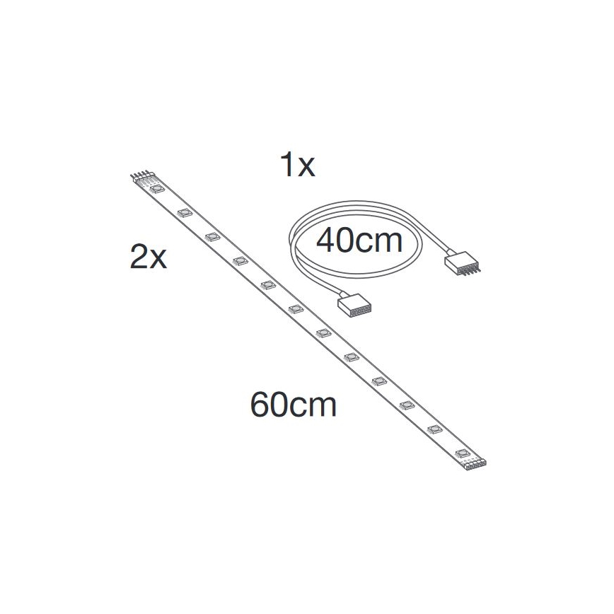 Ledvance - LED RGB+TW Pidennys himmennettävä nauha SMART+ FLEX 1,2m LED/6W/12V
