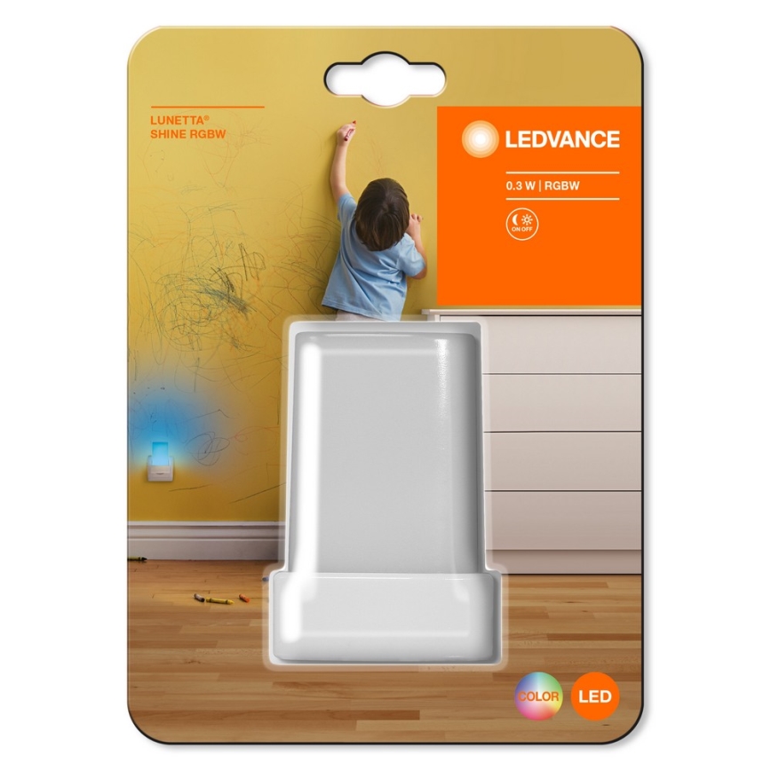 Ledvance - LED RGB yövalo sensorilla LUNETTA LED/0,28W/230V