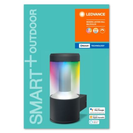 Ledvance -LED RGBW himmennettävä seinävalaisin SMART + MODERN LED / 12W / 230V IP44 Bluetooth