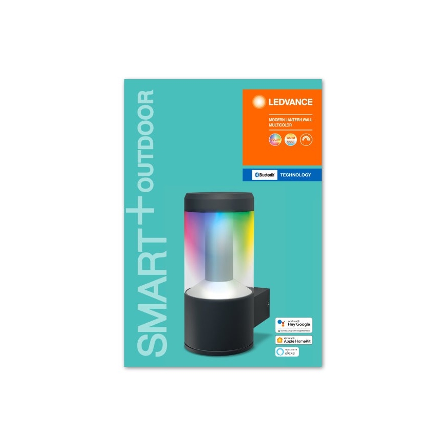 Ledvance -LED RGBW himmennettävä seinävalaisin SMART + MODERN LED / 12W / 230V IP44 Bluetooth