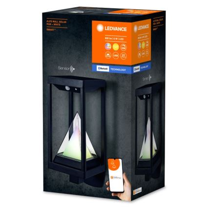 Ledvance - LED RGBW Himmennettävä aurinko seinävalaisin liike- ja hämärätunnistimella SMART+ ALPS LED/6W/3,7V 2200 mAh 3000K IP44