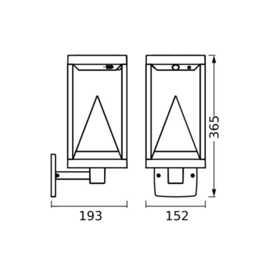 Ledvance - LED RGBW Himmennettävä aurinko seinävalaisin liike- ja hämärätunnistimella SMART+ ALPS LED/6W/3,7V 2200 mAh 3000K IP44