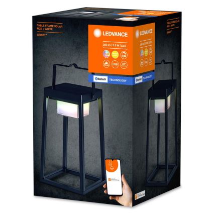 Ledvance - LED RGBW Himmennettävä aurinkolamppu SMART+ TABLE LED/2,5W/3,7V IP44
