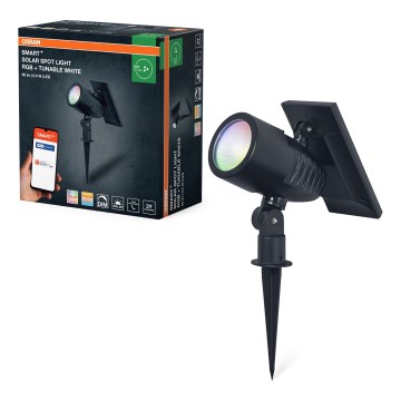 Ledvance - LED RGBW himmennettävä aurinkovalaisin SMART+ SOLAR LED/0,6W/3,7V 2000 mAh 3000-6500K IP44