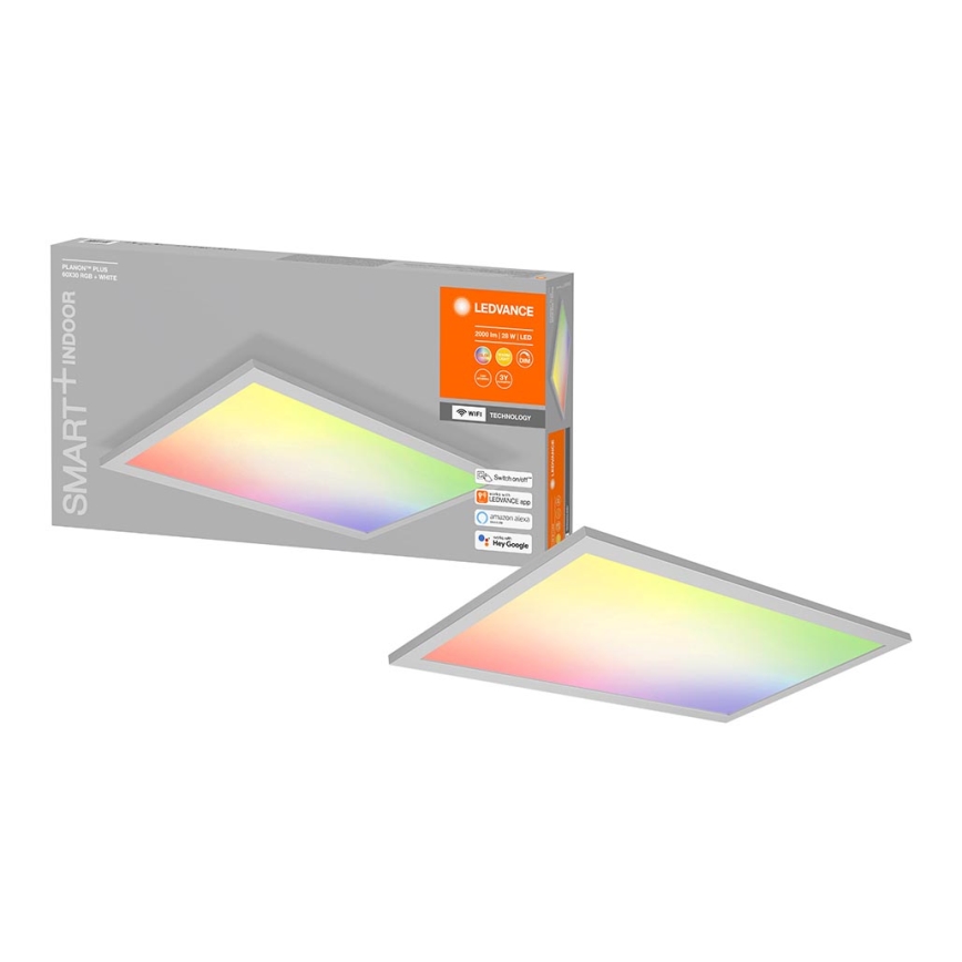 Ledvance - LED RGBW Himmennettävä kattovalaisin SMART+ PLANON LED/28W/230V Wi-Fi
