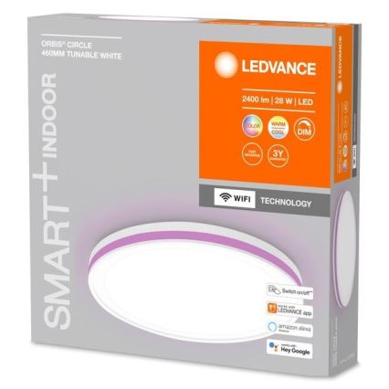 Ledvance - LED RGBW Himmennettävä kattovalo SMART+ CIRCLE LED/28W/230V 3000-6500K Wi-Fi
