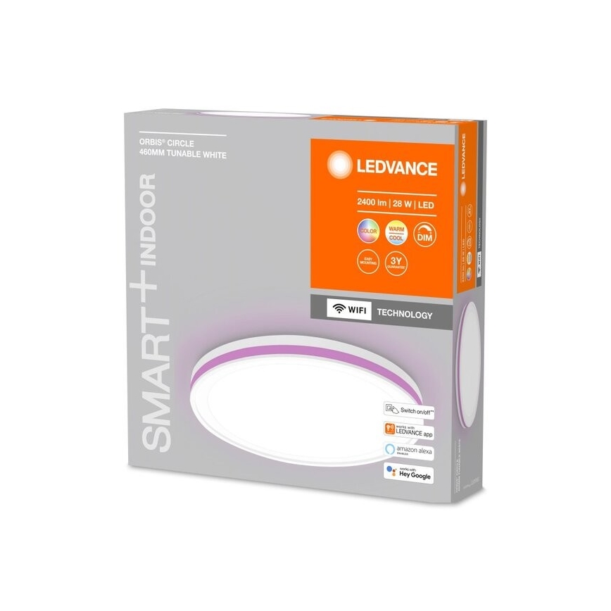 Ledvance - LED RGBW Himmennettävä kattovalo SMART+ CIRCLE LED/28W/230V 3000-6500K Wi-Fi