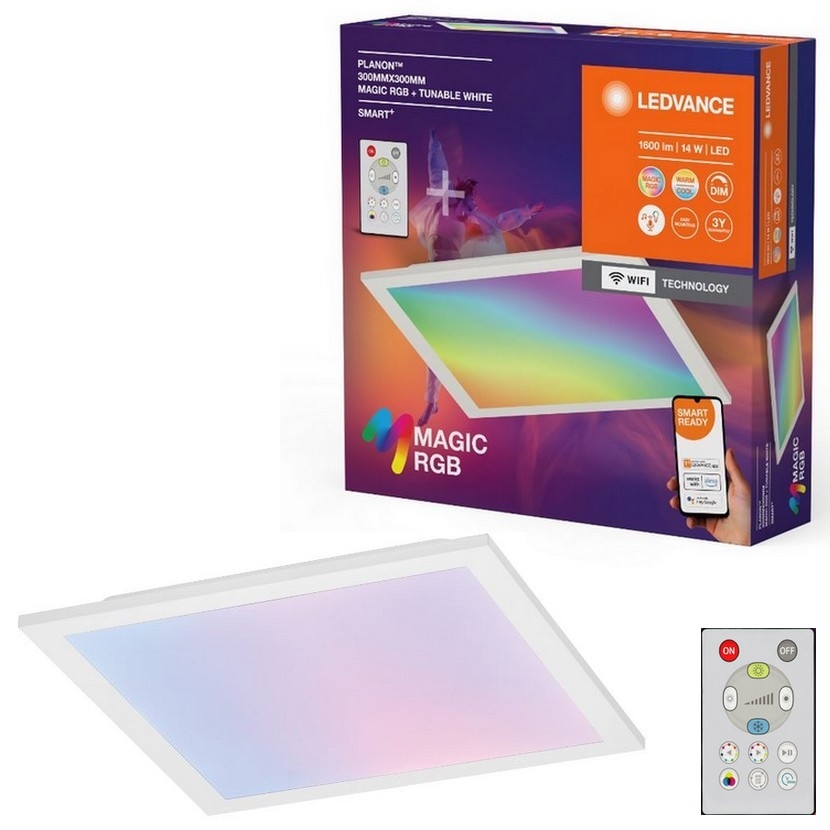 Ledvance - LED RGBW Himmennettävä kattovalo SMART+ MAGIC LED/14W/230V 2700-6500K Wi-Fi + kauko-ohjaus