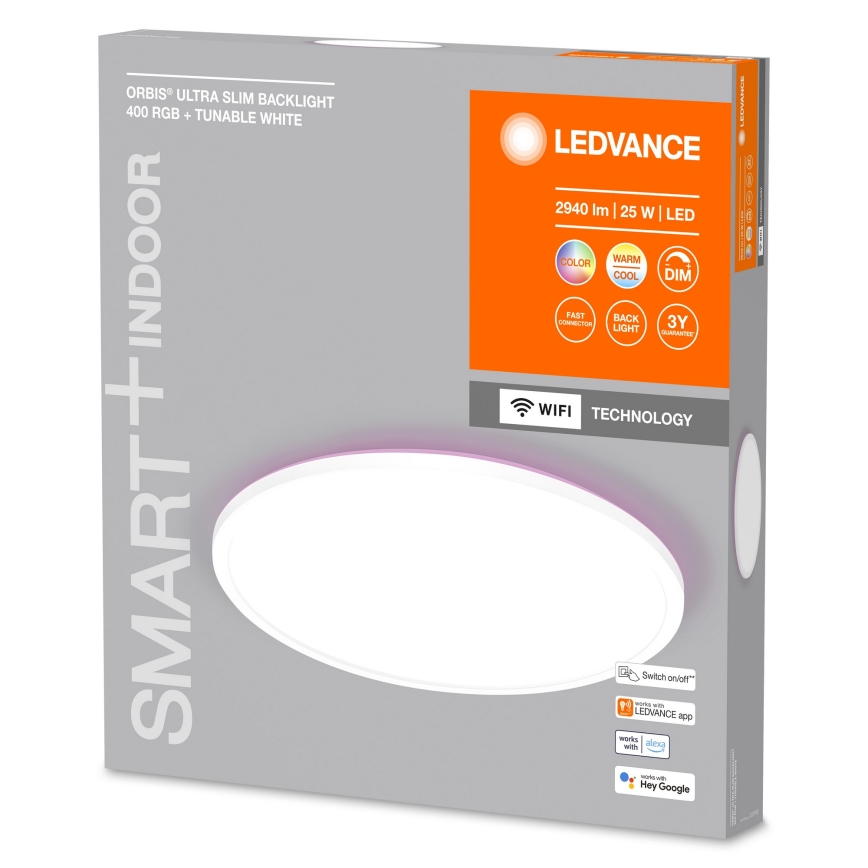 Ledvance - LED RGBW Himmennettävä kattovalo SMART+ ORBIS LED/25W/230V 2700-6500K Wi-Fi