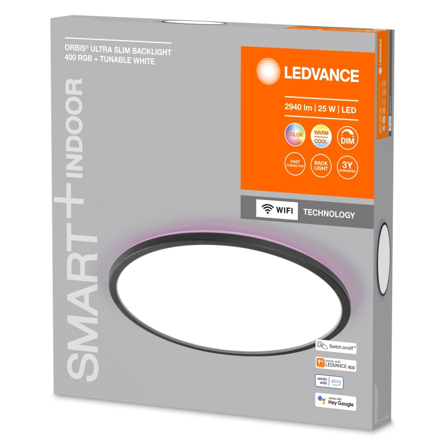 Ledvance - LED RGBW Himmennettävä kattovalo SMART+ ORBIS LED/25W/230V 2700-6500K Wi-Fi