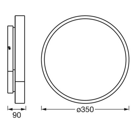 Ledvance - LED RGBW Himmennettävä kattovalo SMART+ ORBIS LED/28W/230V 3000-6500K Wi-Fi