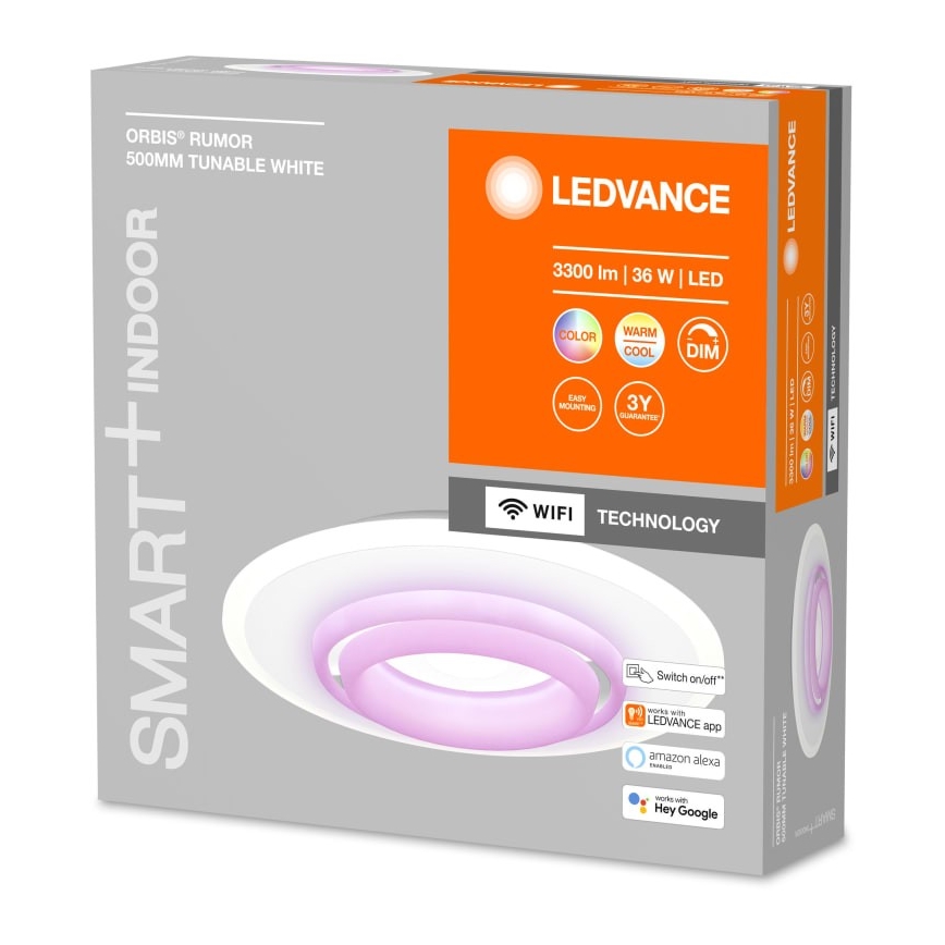 Ledvance - LED RGBW Himmennettävä kattovalo SMART+ ORBIS LED/32W/230V Wi-Fi