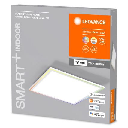 Ledvance - LED RGBW Himmennettävä kattovalo SMART+ PLANON LED/24W/230V 2700-6500K Wi-Fi