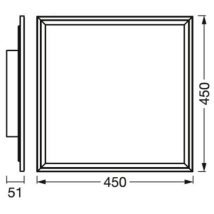 Ledvance - LED RGBW Himmennettävä kattovalo SMART+ PLANON LED/24W/230V 2700-6500K Wi-Fi