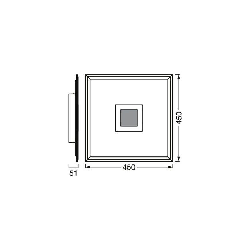 Ledvance - LED RGBW Himmennettävä kattovalo SMART+ PLANON LED/24W/230V 2700-6500K Wi-Fi