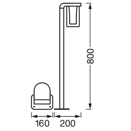 Ledvance - LED RGBW Himmennettävä ulkolamppu SMART+ CASCADE LED/10W/230V Wi-Fi IP44
