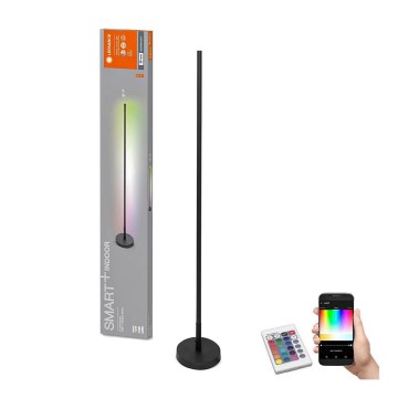 Ledvance - LED RGBW Himmennettävä lattiavalaisin SMART+ FLOOR LED/14W/230V 2700-6500K Wi-Fi musta + kaukosäädin