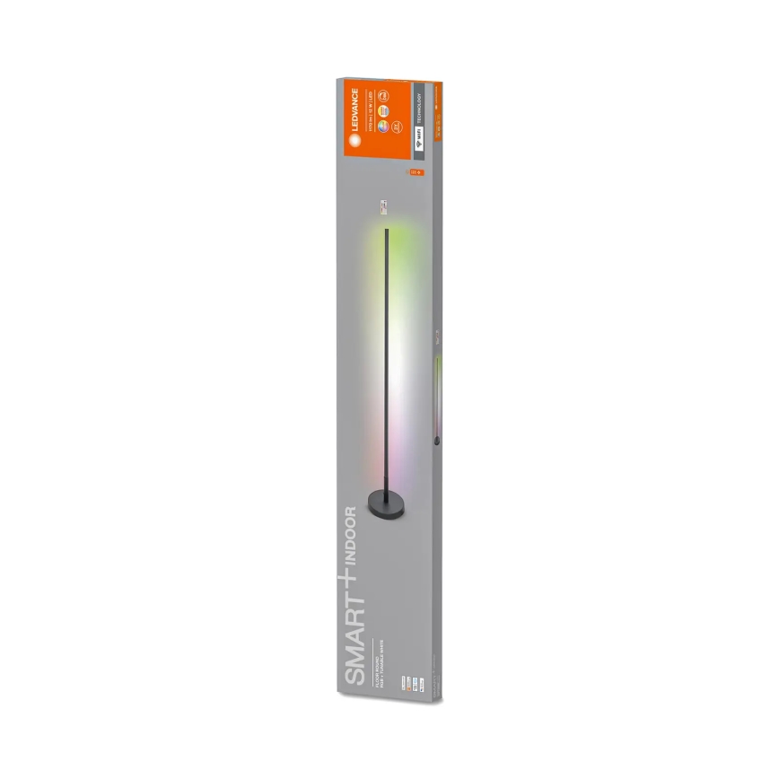 Ledvance - LED RGBW Himmennettävä lattiavalaisin SMART+ FLOOR LED/14W/230V 2700-6500K Wi-Fi musta + kaukosäädin