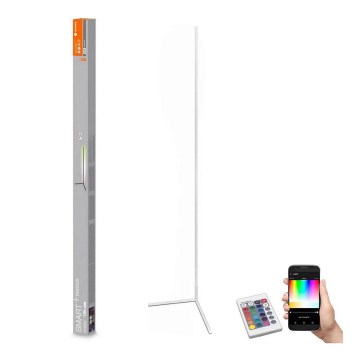 Ledvance - LED RGBW Himmennettävä lattiavalaisin SMART+ FLOOR LED/20W/230V 2700-6500K Wi-Fi valkoinen + kaukosäädin