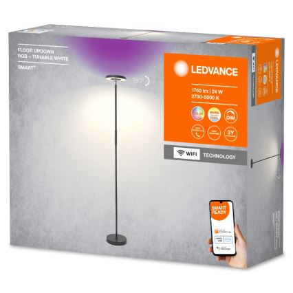 Ledvance - LED RGBW himmennettävä lattiavalaisin SMART+ FLOOR LED/24W/230V 2700-5000K Wi-Fi