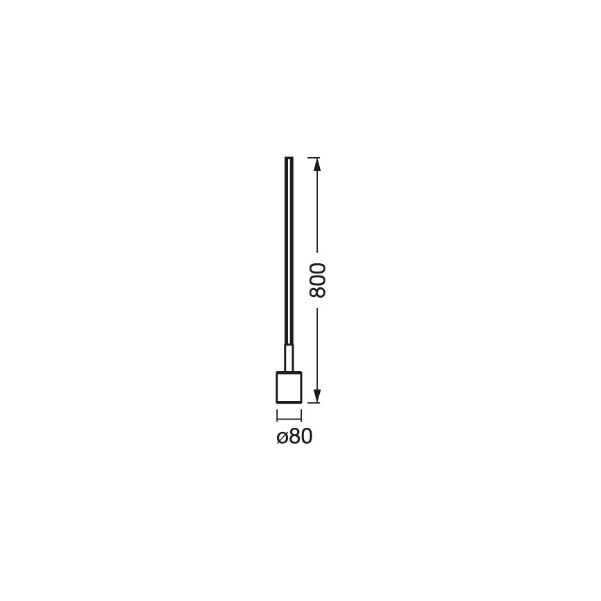 Ledvance - LED RGBW Himmennettävä lattiavalaisin SMART+ FLOOR LED/8W/230V 2700-6500K Wi-Fi musta + kaukosäädin
