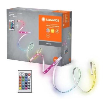 Ledvance - LED RGBW Himmennettävä nauha FLEX 5m LED/14W/230V + kauko-ohjaus