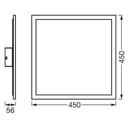 Ledvance - LED RGBW Himmennettävä paneeli SMART+ PLANON LED/28W/230V 3000-6500K Wi-Fi + kaukosäädin