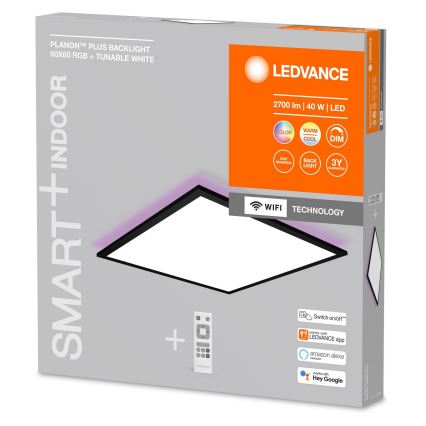 Ledvance - LED RGBW Himmennettävä pinta-asetettava paneeli SMART+ PLANON LED/40W/230V Wi-Fi + kaukosäädin