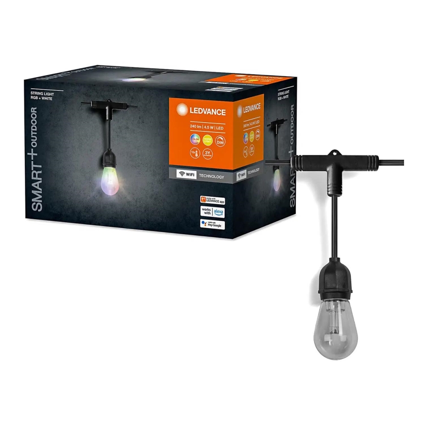 Ledvance - LED RGBW Himmennettävä ulkoketju SMART+ STRING 12xLED/0,37W/230V IP44 Wi-Fi
