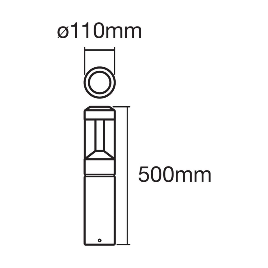 Ledvance - LED RGBW himmennettävä ulkovalaisin SMART + MODERN LED / 12W / 230V IP44 Bluetooth
