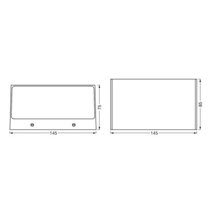 Ledvance - LED RGBWHimmennettävä ulkoseinävalo SMART+ BRICK LED/14W/230V Wi-Fi IP44
