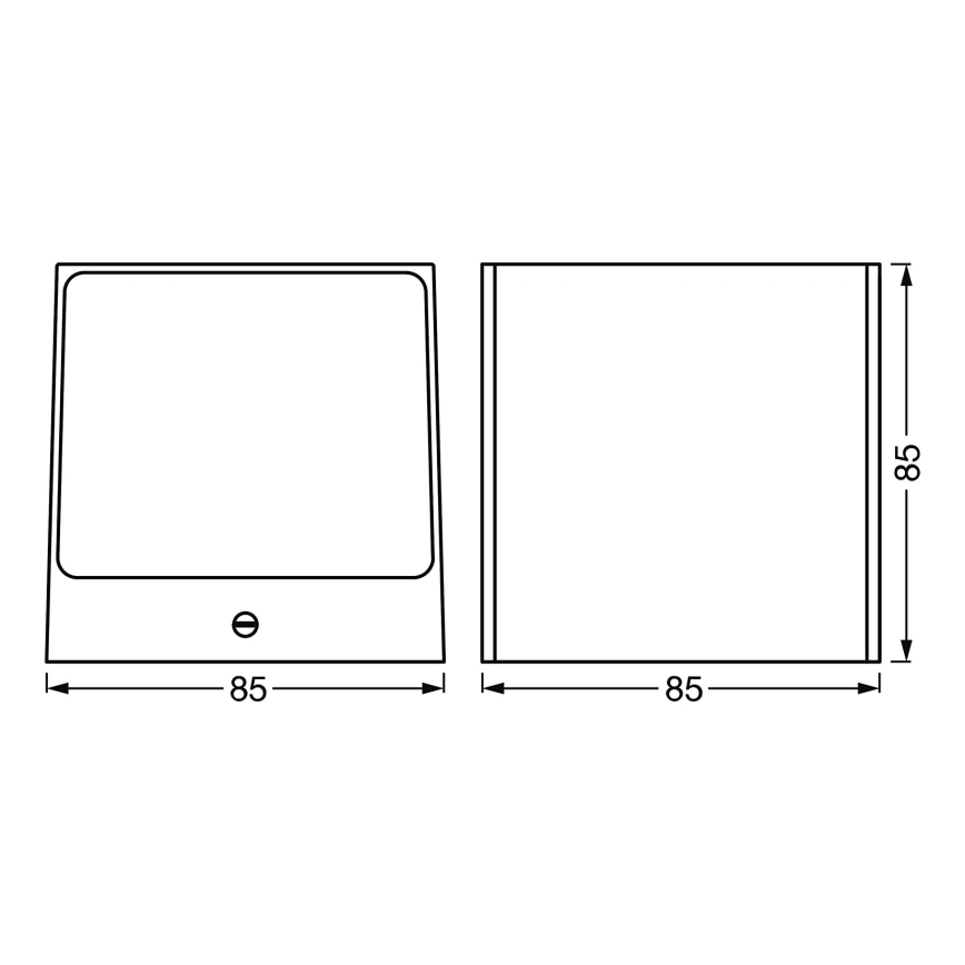 Ledvance - LED RGBW Himmennettävä ulkoseinävalo SMART+ BRICK LED/14W/230V Wi-Fi IP44