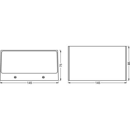 Ledvance - LED RGBW Himmennettävä ulkoseinävalo SMART+ BRICK LED/14W/230V Wi-Fi IP44