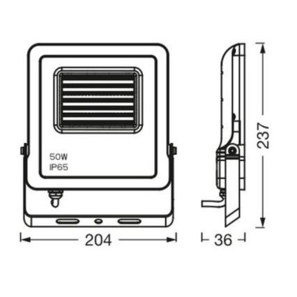Ledvance - LED RGBW Himmennettävä ulko valonheitin SMART+ FLOODLIGHT LED/50W/230V IP65 Wi-Fi